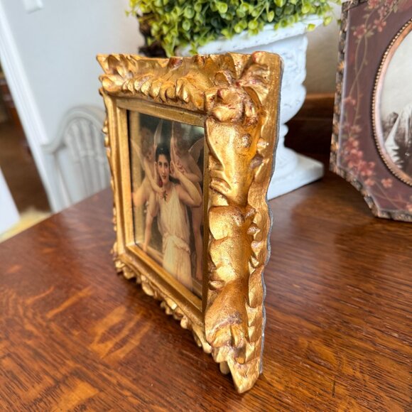 Vintage Ornate Picture with Angels - Picture 4 of 12